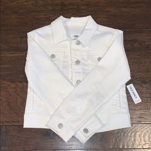 White jean jacket